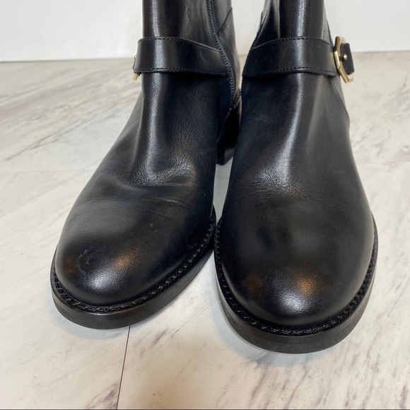 Cole Haan Leela Buckle Black Leather Moto Boot 6 1/2 - Picture 11 of 14
